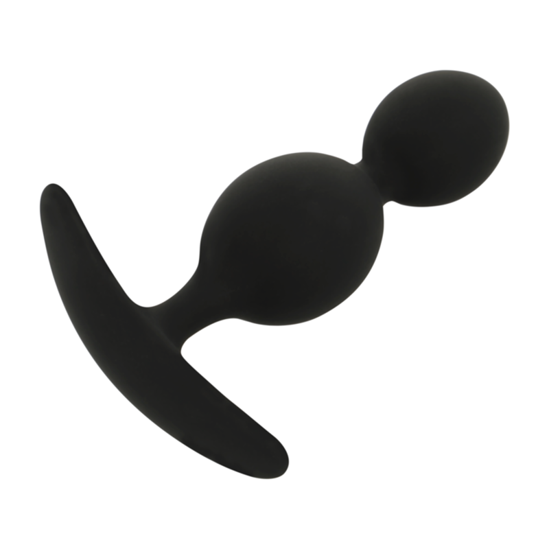 BLACK&SILVER – ORSON PLUG SILICONE 2 ONDAS ANAL 9 CM