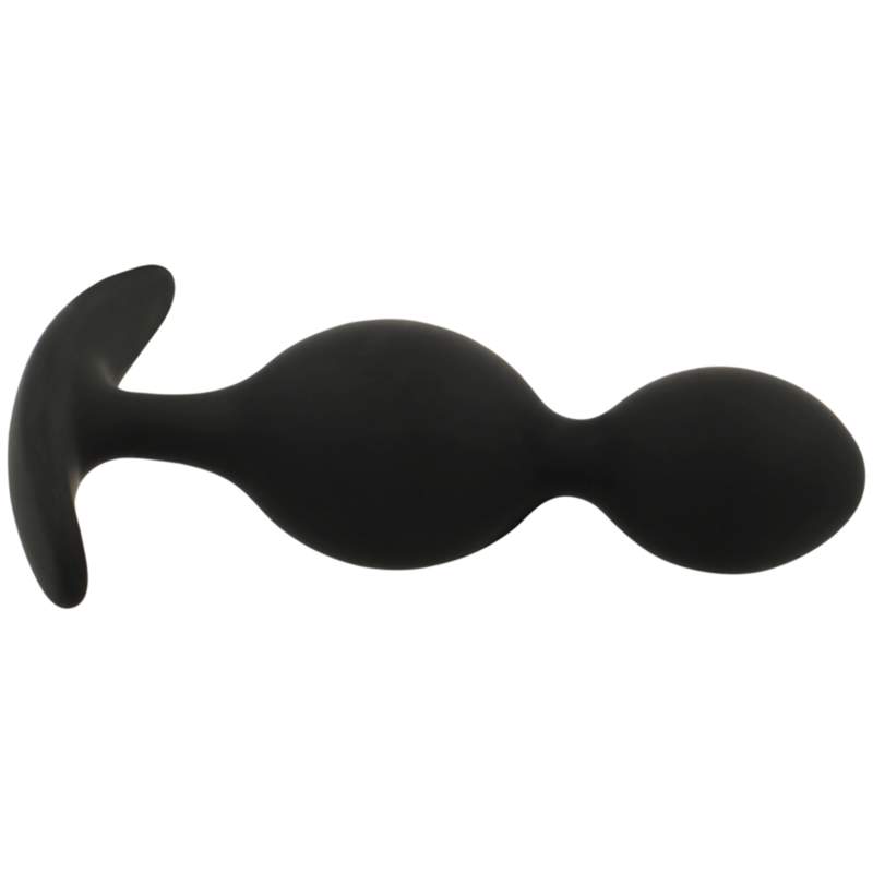 BLACK&SILVER - ORSON PLUG SILICONE 2 ONDAS ANAL 9 CM - Image 3