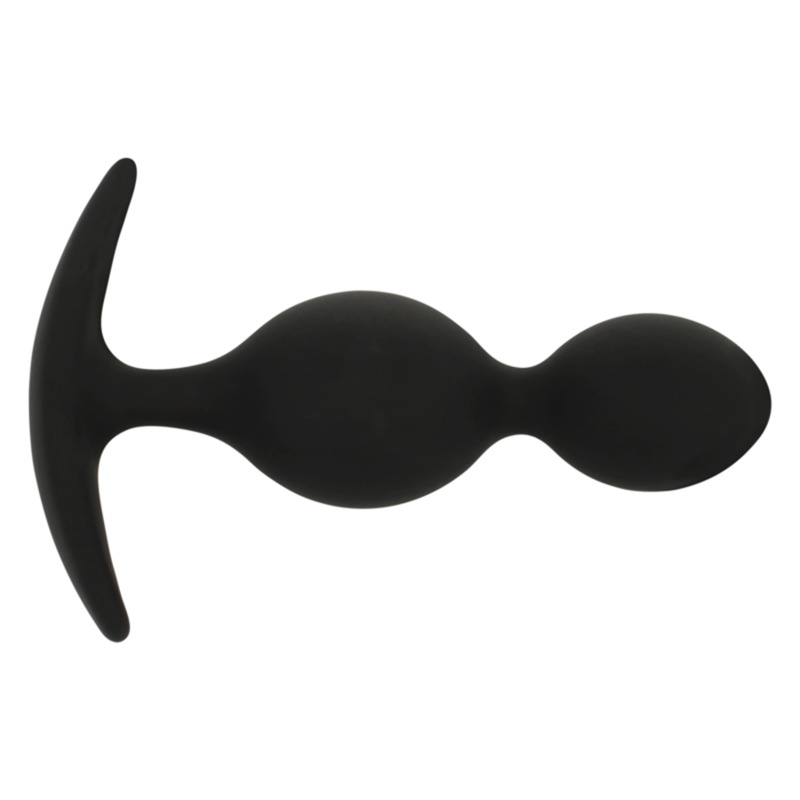 BLACK&SILVER - ORSON PLUG SILICONE 2 ONDAS ANAL 9 CM - Image 4