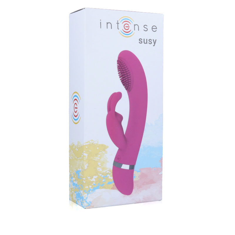 INTENSE - SUSY VIBRADOR OSCILADOR DE SILICONE RABBIT ROSA - Image 3