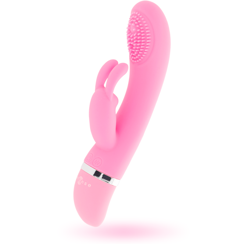 INTENSE – SUSY VIBRADOR OSCILADOR DE SILICONE RABBIT ROSA