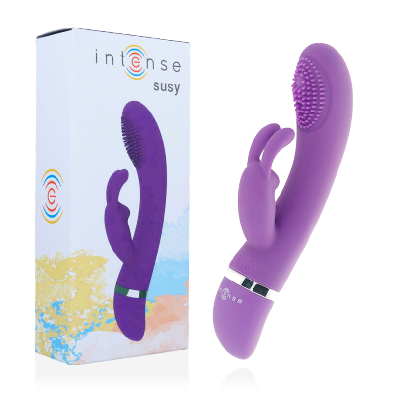 INTENSE – SUSY SILICONE RABBIT LILAC VIBRADOR OSCILATOR