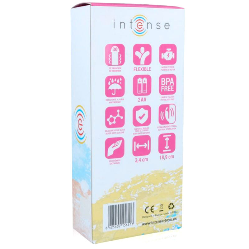 INTENSE - VIBRADOR DE LUXO DE SILICONE ROSA HILÁRIO - Image 4