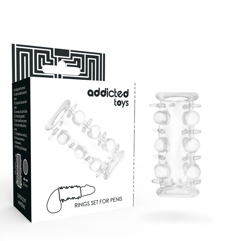 Brinquedos para viciados – Capa peniana transparente