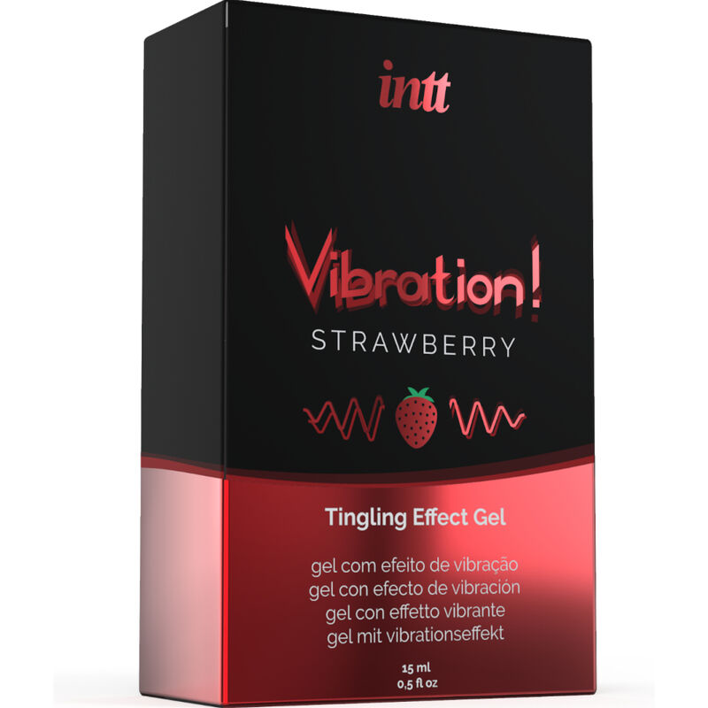 INTT - Gel vibratório estimulante íntimo potente sabor morango 15 ml - Image 3
