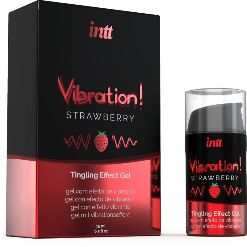 INTT - Gel vibratório estimulante íntimo potente sabor morango 15 ml - Image 2