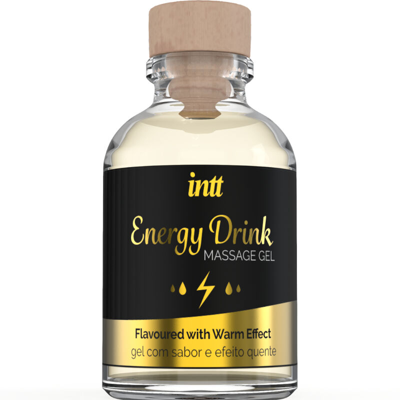INTT MASSAGEM E SEXO ORAL – GEL DE MASSAGEM COM BEBIDA ENERGÉTICA SABORIZADA E EFEITO DE AQUECIMENTO