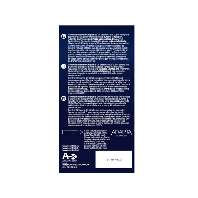 CONTROL – PRESERVATIVOS FINISSIMO 24 UNIDADES