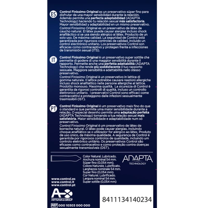 CONTROLE – FINISSIMO ORIGINAL 6 UNIDADES