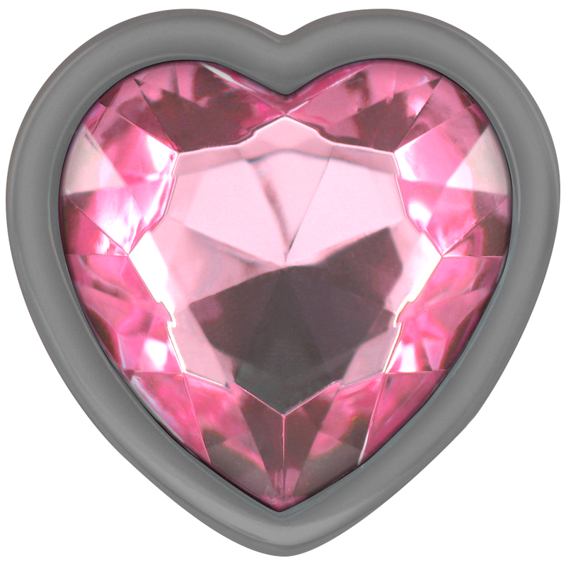 INTENSE - PLUG ANAL DE METAL DE ALUMÍNIO ROSA EM FORMATO DE CORAÇÃO TAMANHO P - Image 3
