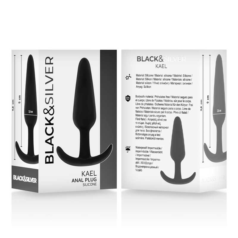 BLACK&SILVER - KAEL PLUG ANAL DE SILICONE COM ALÇA MÉDIA - Image 5