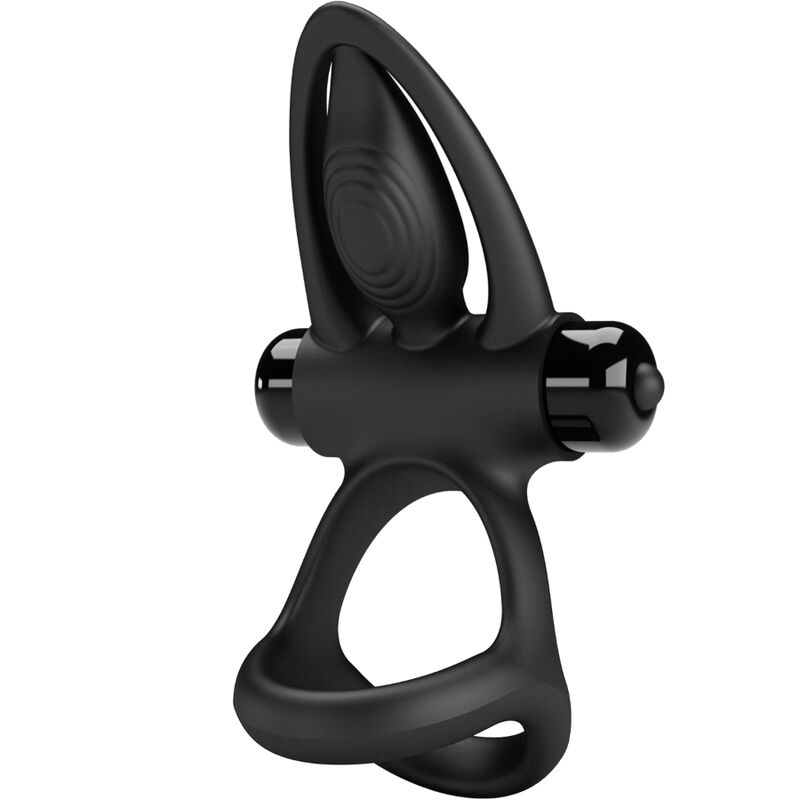 PRETTY LOVE – ANEL VIBRATÓRIO COM 10 VIBRAÇÕES EM SILICONE PRETO