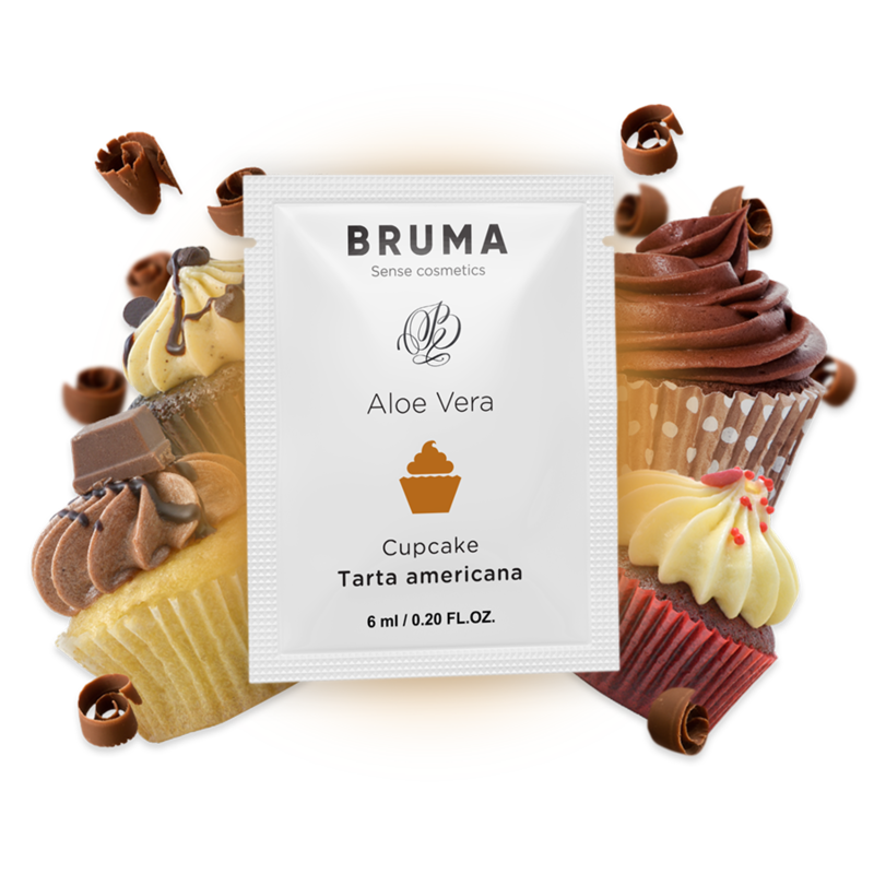 BRUMA – GEL DESLIZANTE DE ALOE VERA SABOR CUPCAKE 6 ML