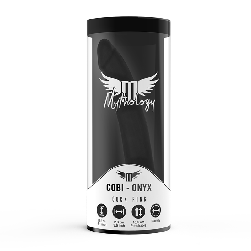 MITOLOGIA - COBI ONYX DILDO ANAL COM ANEL PARA PÊNIS E TESTÍCULOS 13 CM DE SILICONE - Image 7