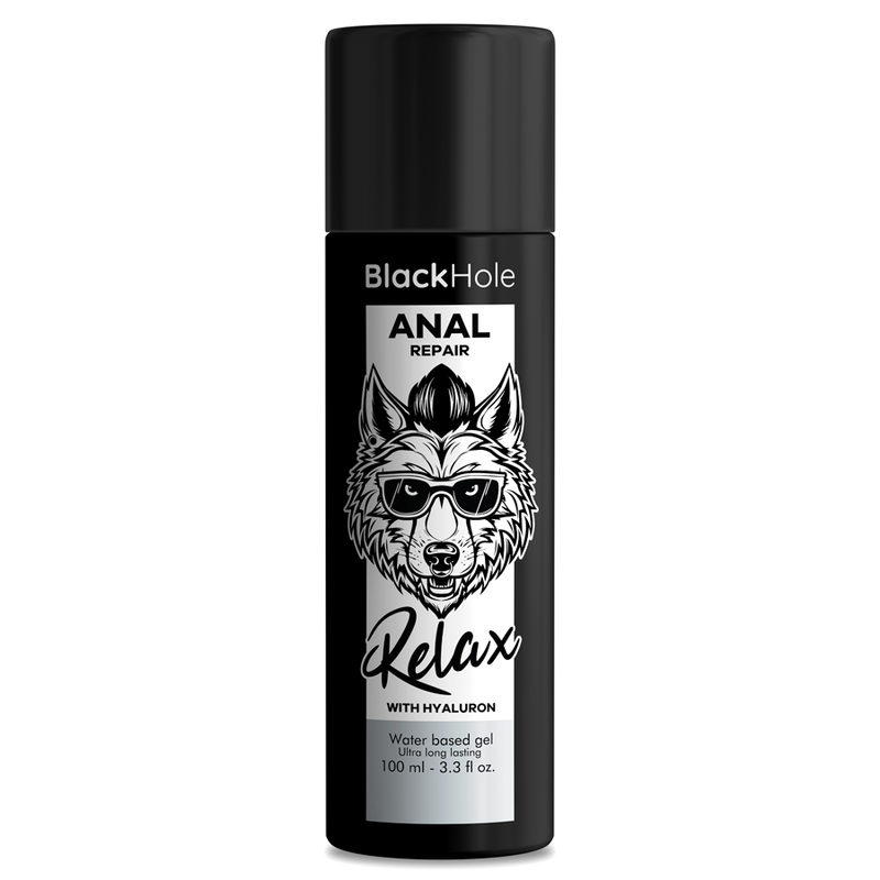 BLACK HOLE – REPARAÇÃO ANAL À BASE DE ÁGUA RELAXANTE COM ÓLEO HIALURÔNICO 100 ML