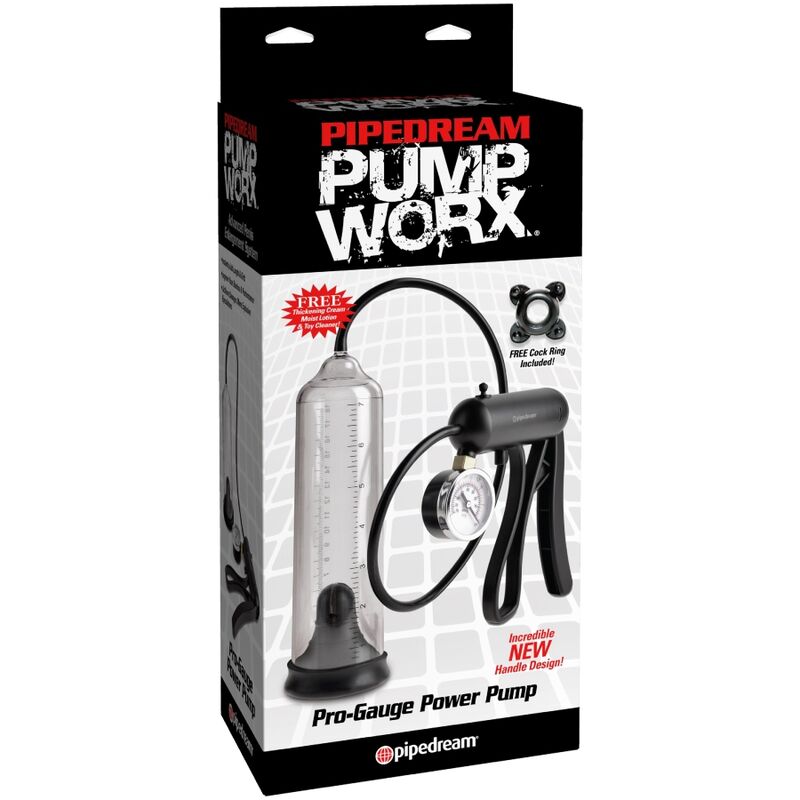PUMP WORX – BOMBA DE POTÊNCIA PRO-GAUGE TRANSPARENTE