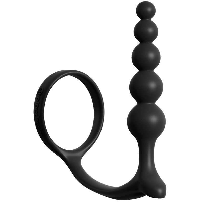 COLEÇÃO ELITE DE FANTASIA ANAL – ANEL PENIANO COM ORGASMO ANAL E BOLAS