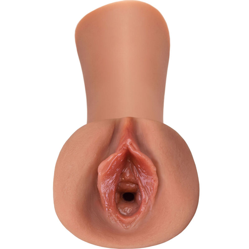 FETICHE FANTASIA EXTREMA – MASSAGEADOR DE VAGINA SUCULENTO DE SILICONE CARAMELO