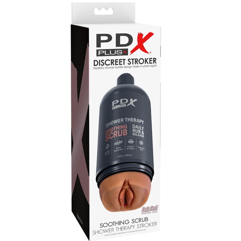 PDX PLUS - STROKER MASTURBADOR COM DESIGN DE FRASCO DISCRETO E SHAMPOO ESFOLIANTE SUAVIZANTE - Image 5