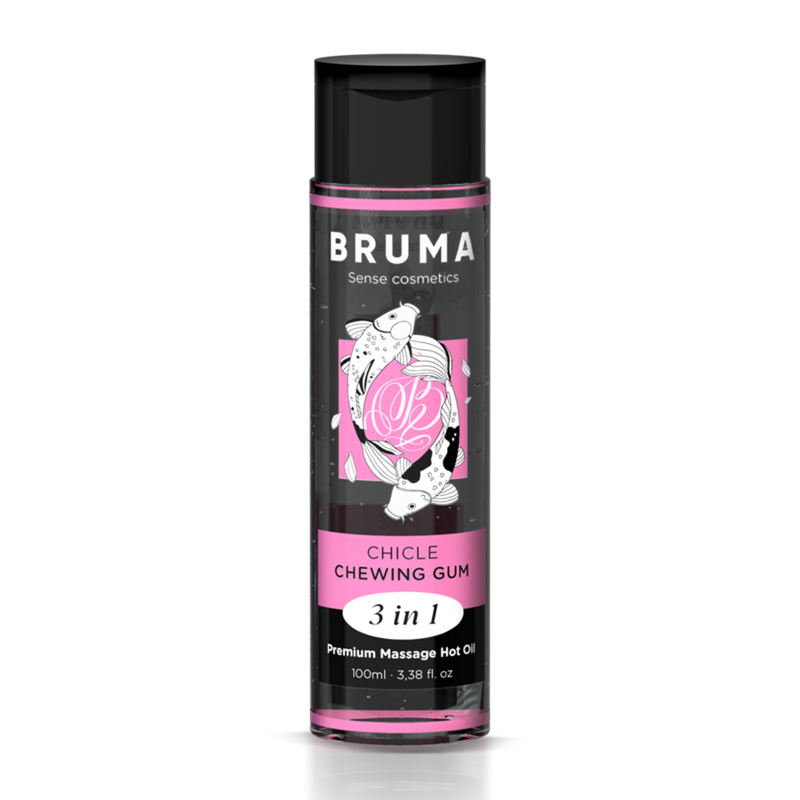 BRUMA – GOMA DE MASCAR PREMIUM COM ÓLEO QUENTE PARA MASSAGEM 3 EM 1 – 100 ML