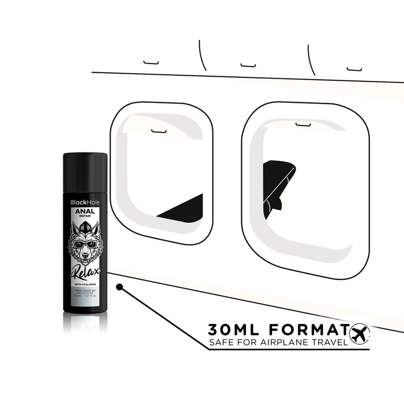 BLACK HOLE - REPARAÇÃO ANAL À BASE DE ÁGUA RELAXANTE COM HIALURÔNIO HIALURÔNICO 30 ML - Image 5