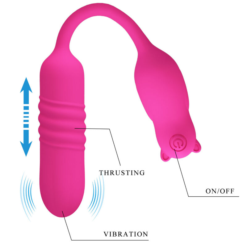 PRETTY LOVE – NOBIKUMA VIBRATÓRIO BULLET DE SILICONE ROSA