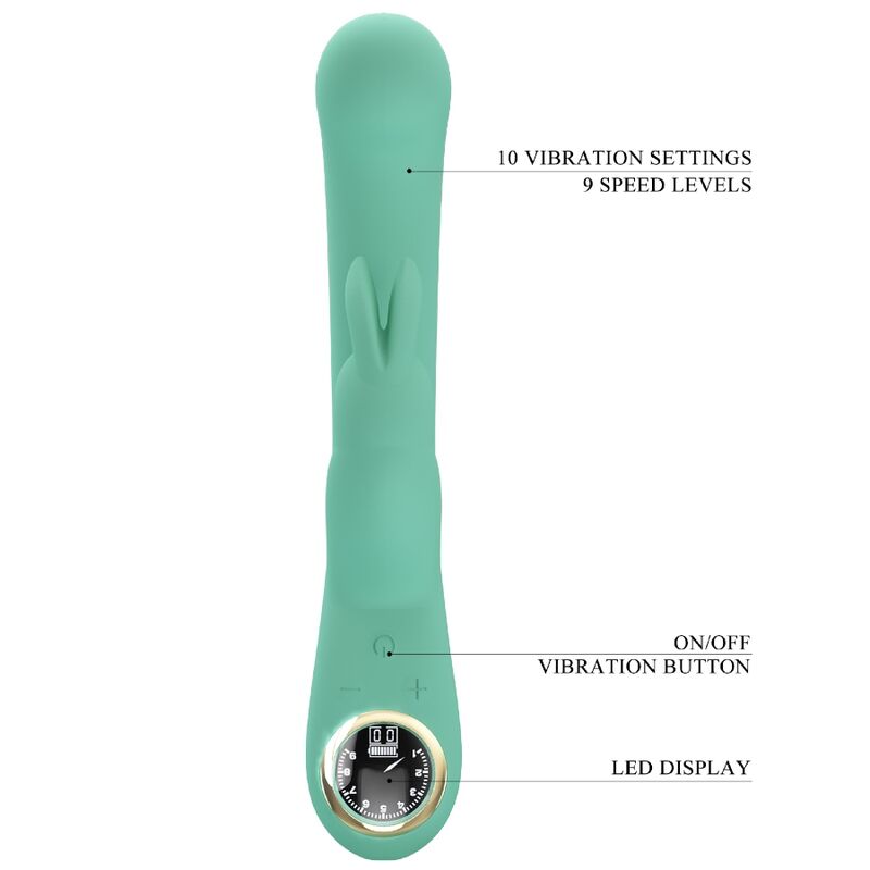 PRETTY LOVE - VIBRADOR LAMAR RABBIT E PONTO G VERDE - Image 8