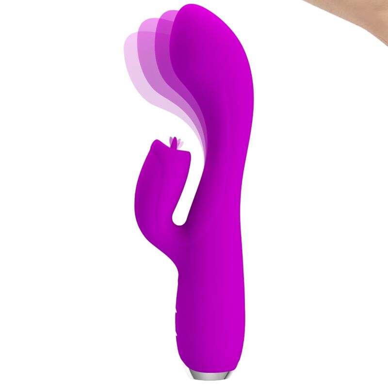 PRETTY LOVE – GLORIA VIBRADOR COELHO RECARREGÁVEL – ROXO À PROVA D’ÁGUA