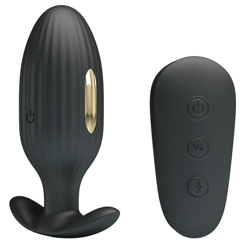 PRETTY LOVE – KELLY PLUG VIBRADOR ANAL RECARREGÁVEL PRETO