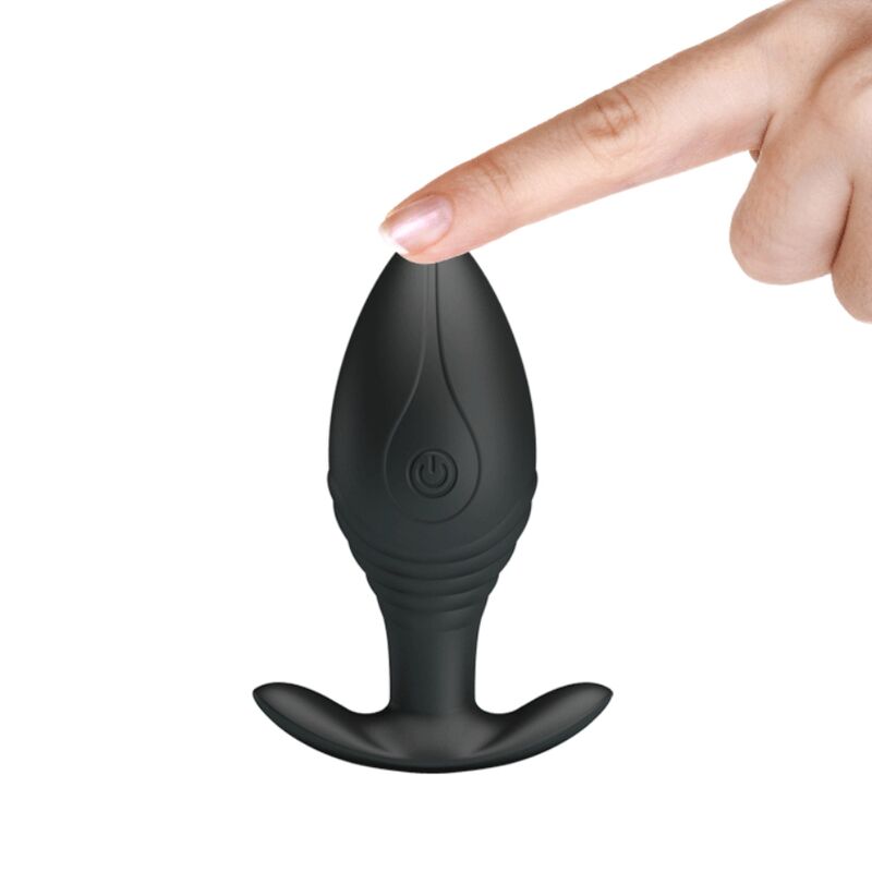 PRETTY LOVE - REGINA PLUG ANAL VIBRADOR RECARREGÁVEL PRETO - Image 6