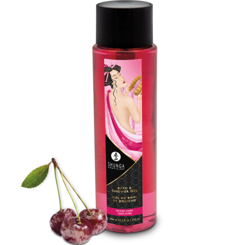 SHUNGA - GEL DE BANHO E CHUVEIRO CEREJA GELADA 370 ML