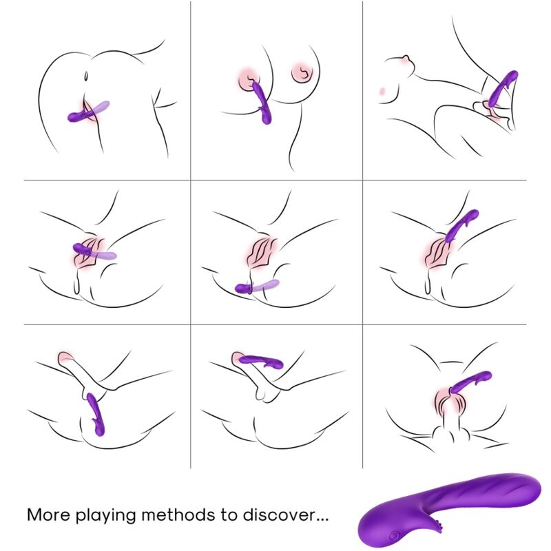 ARMONY – VIBRADOR ROMANCE COM ESTIMULADOR ROXO