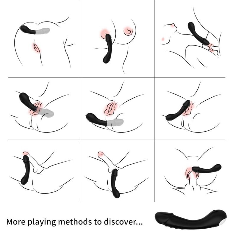 ARMONY – VIBRADOR DILDO PARA PONTO G EM SILICONE PRETO