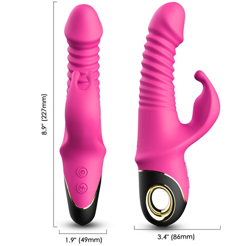ARMONY - ZING DILDO VIBRATOR RABBIT FÚCSIA - Image 3