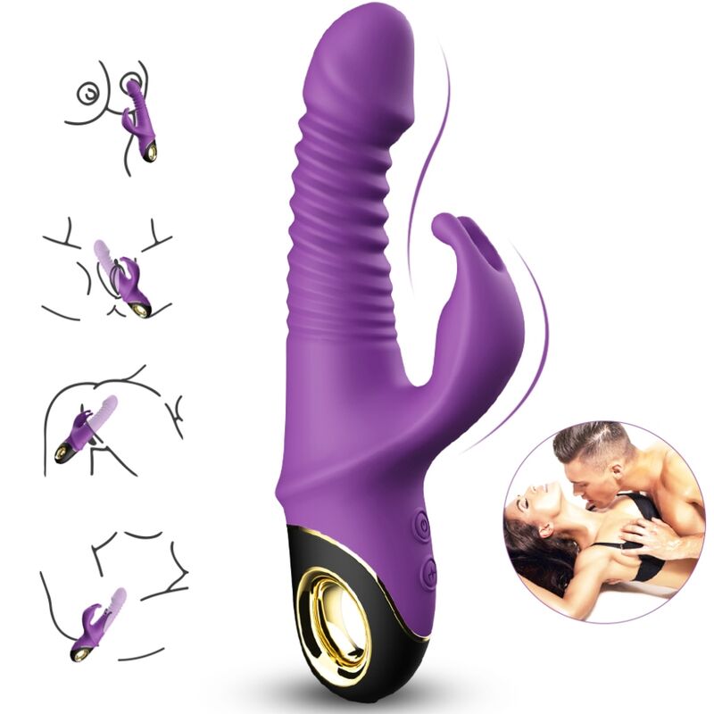 ARMONY – VIBRADOR DILDO ZING RABBIT ROXO