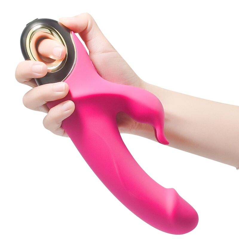 ARMONY - VIBRADOR DILDO METEROR RABBIT ROTATOR FÚCSIA - Image 4