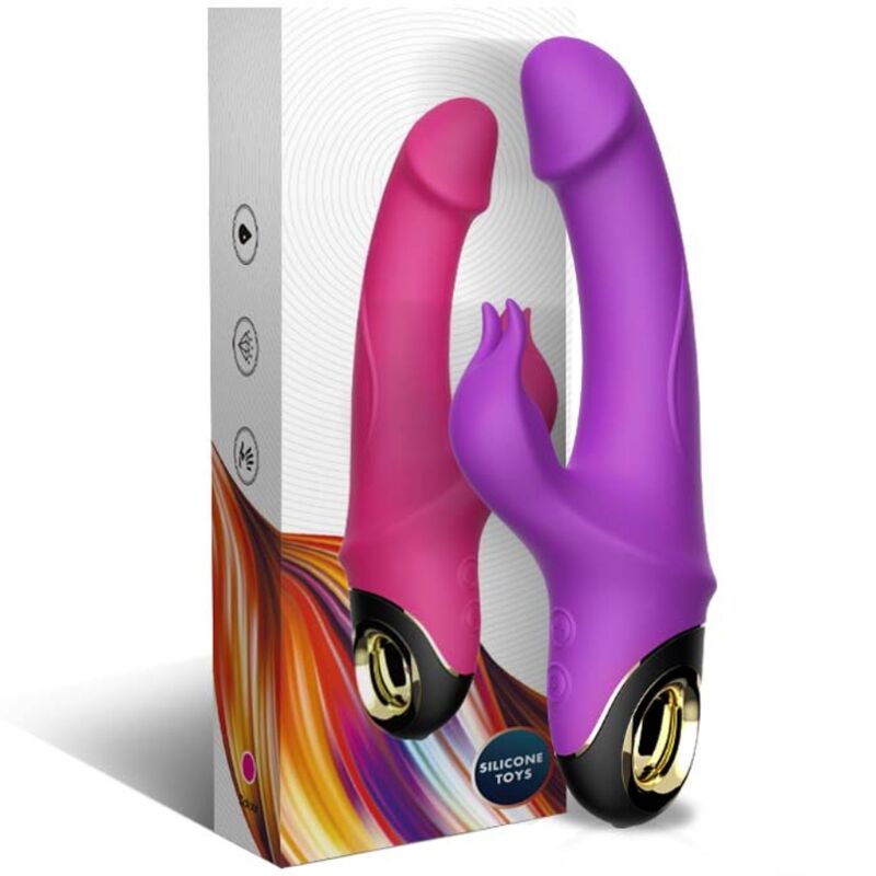 ARMONY - VIBRADOR DILDO METEROR RABBIT ROXO - Image 5