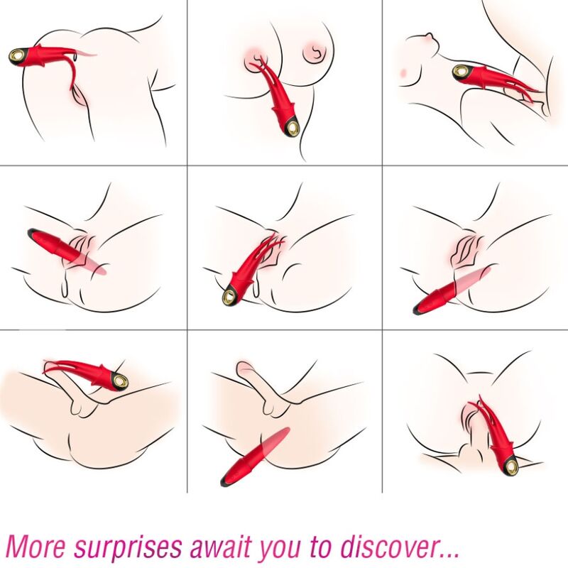 ARMONY – SHADOW VIBRATOR DE DUAS PONTAS PROVOCANTE VERMELHO