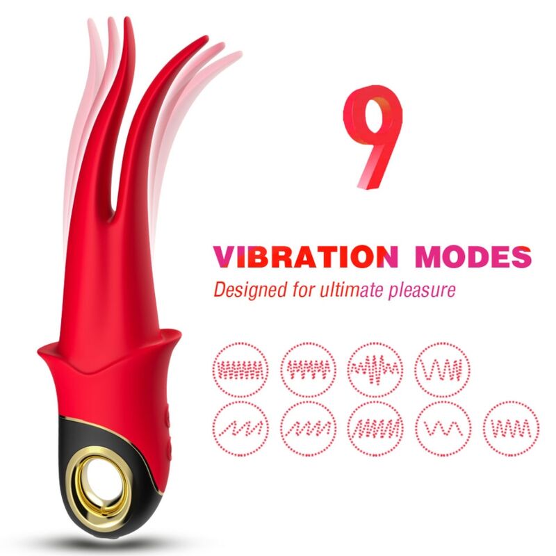 ARMONY – SHADOW VIBRATOR DE DUAS PONTAS PROVOCANTE VERMELHO