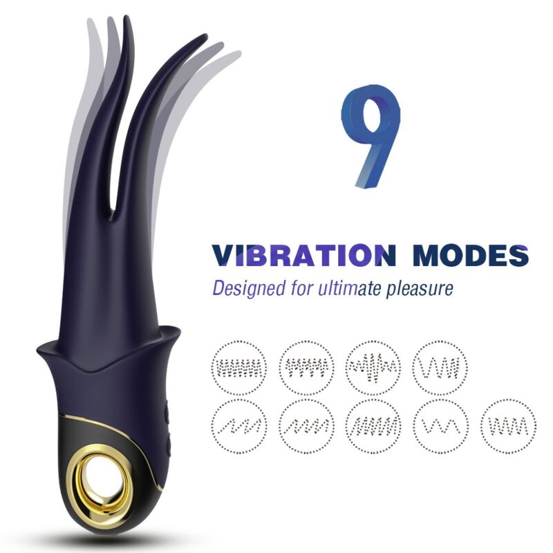ARMONY – SHADOW VIBRATOR DE DUAS PONTAS PROVOCANTE AZUL