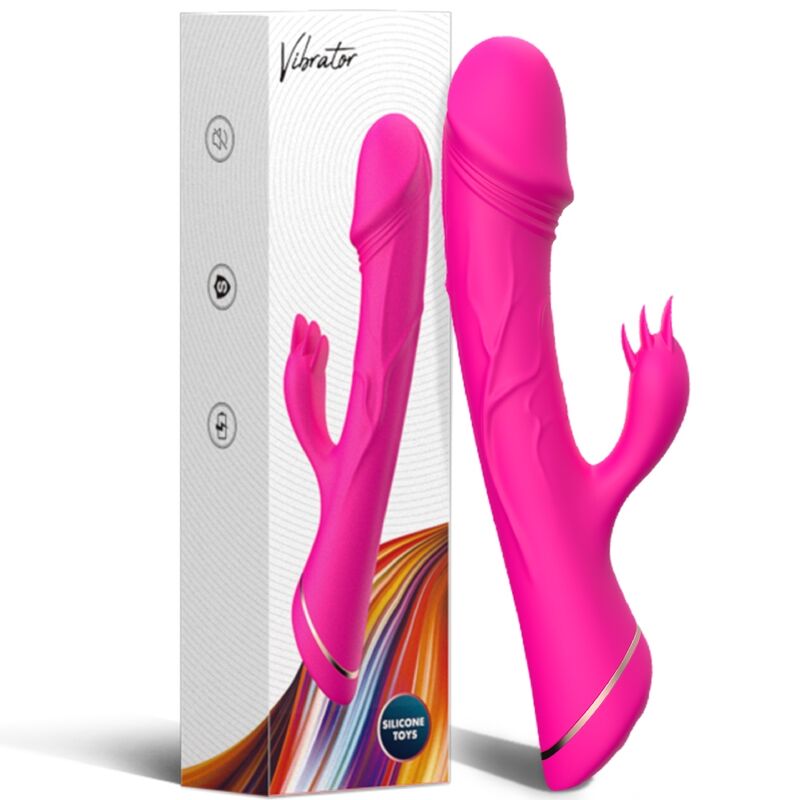 ARMONY - VIBRADOR DILDO COELHO DE SILICONE FÚCSIA - Image 6