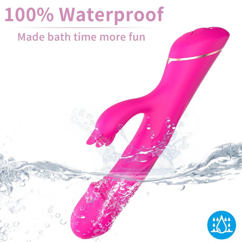 ARMONY - VIBRADOR DILDO COELHO DE SILICONE FÚCSIA - Image 3
