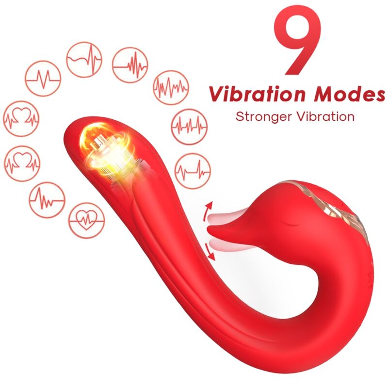 ARMONY – DELFIN VIBRATOR MULTIPOSIÇÃO E EFEITO DE CALOR VERMELHO