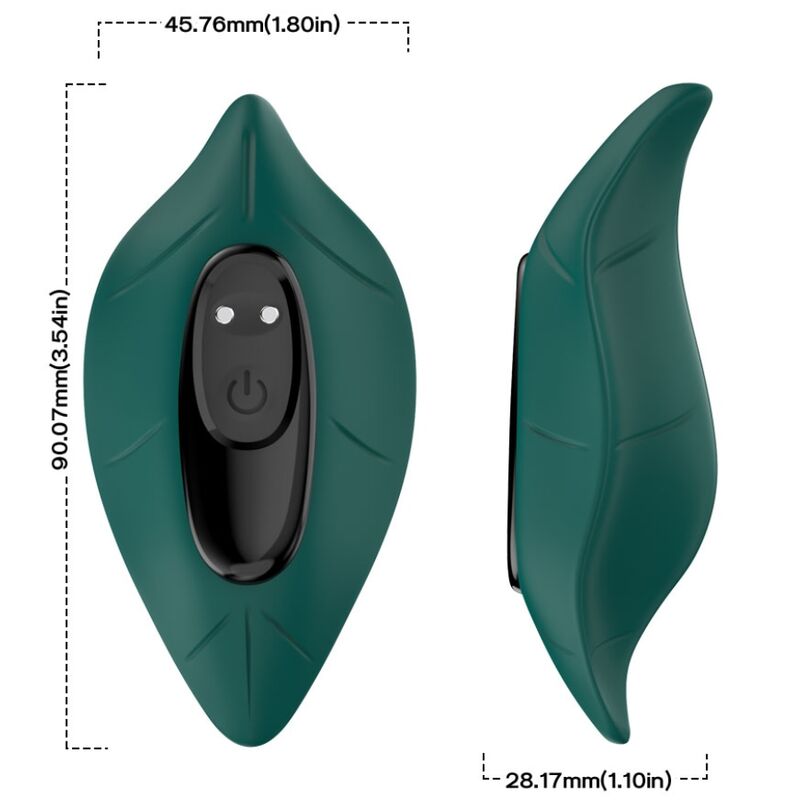 ARMONY - ESTIMULADOR E VIBRADOR COM CONTROLE REMOTO VERDE - Image 4