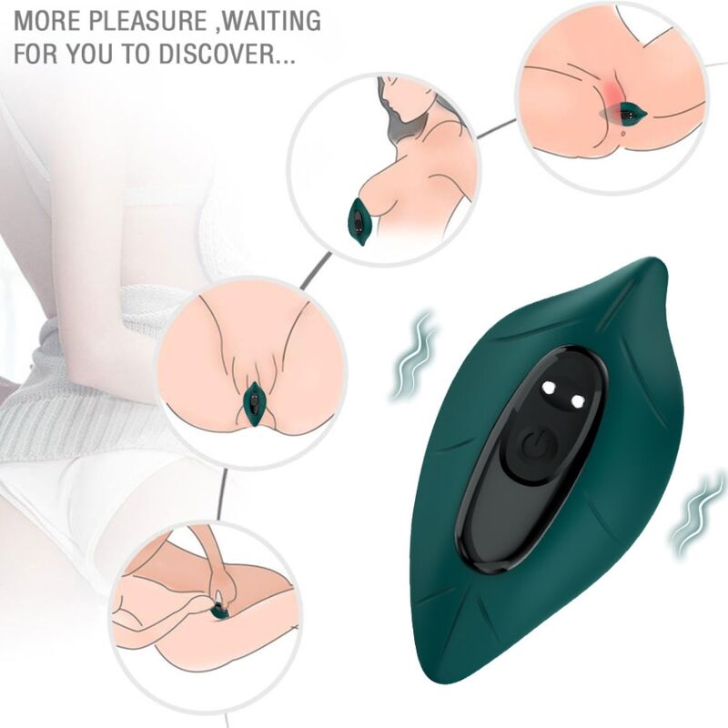 ARMONY - ESTIMULADOR E VIBRADOR COM CONTROLE REMOTO VERDE - Image 3