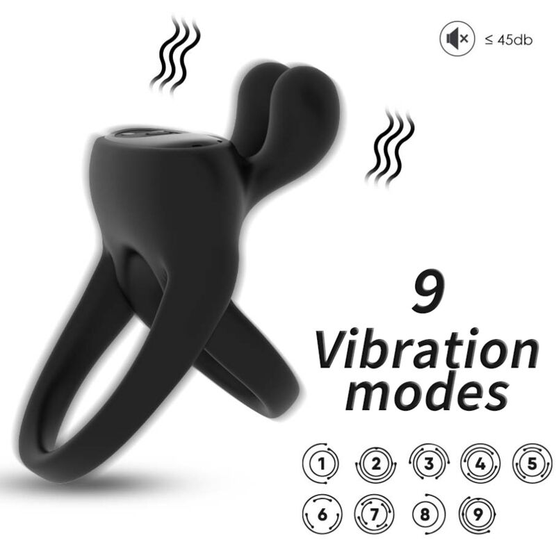 ARMONY – VIBRADOR ANEL COELHO PRETO