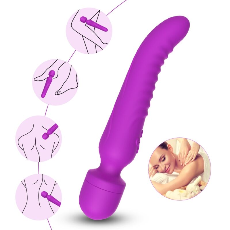 ARMONY – MISSION MASSAGER & VIBRATOR COM EFEITO DE CALOR ROXO