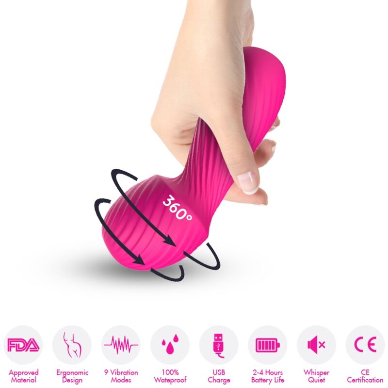 ARMONY – MASSAGEADOR E VIBRADOR DAZZLE PEQUENO FÚCSIA