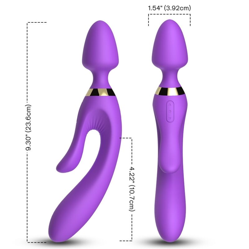 ARMONY – MASSAGEADOR E VIBRADOR RABBIT ROXO