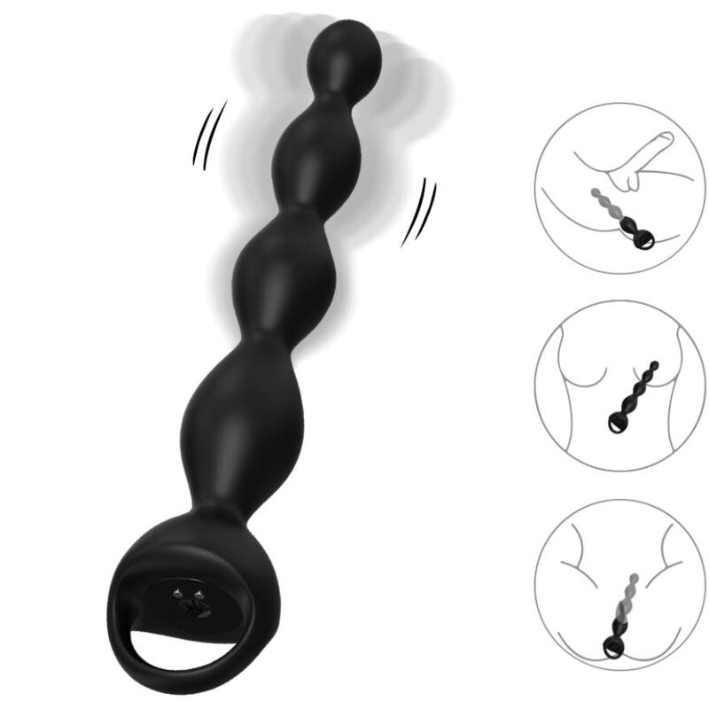 ARMONY – PLUG ANAL VIBRADOR DE DEDO PRETO
